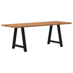 Table Industrielle en Bois et Acier pour 6 Personnes-La-Fabrique-Industrielle