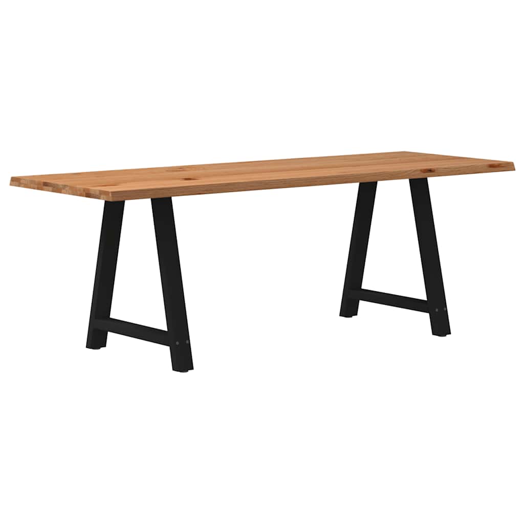Table Industrielle en Bois et Acier pour 6 Personnes-La-Fabrique-Industrielle