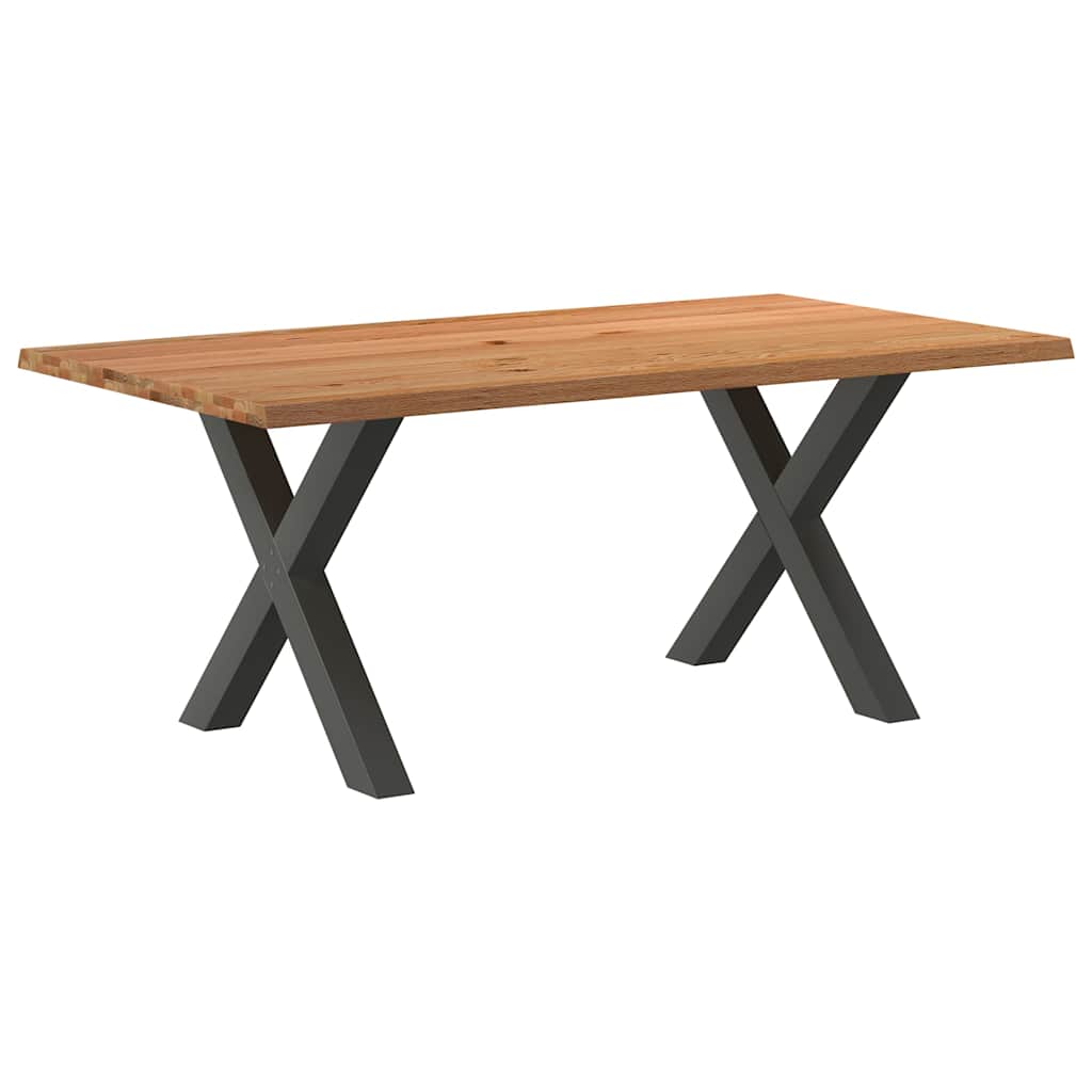 Table Industrielle en Bois et Pieds Métal en Croix-Anthracite-1-180 x 100 x 74 cm-La-Fabrique-Industrielle