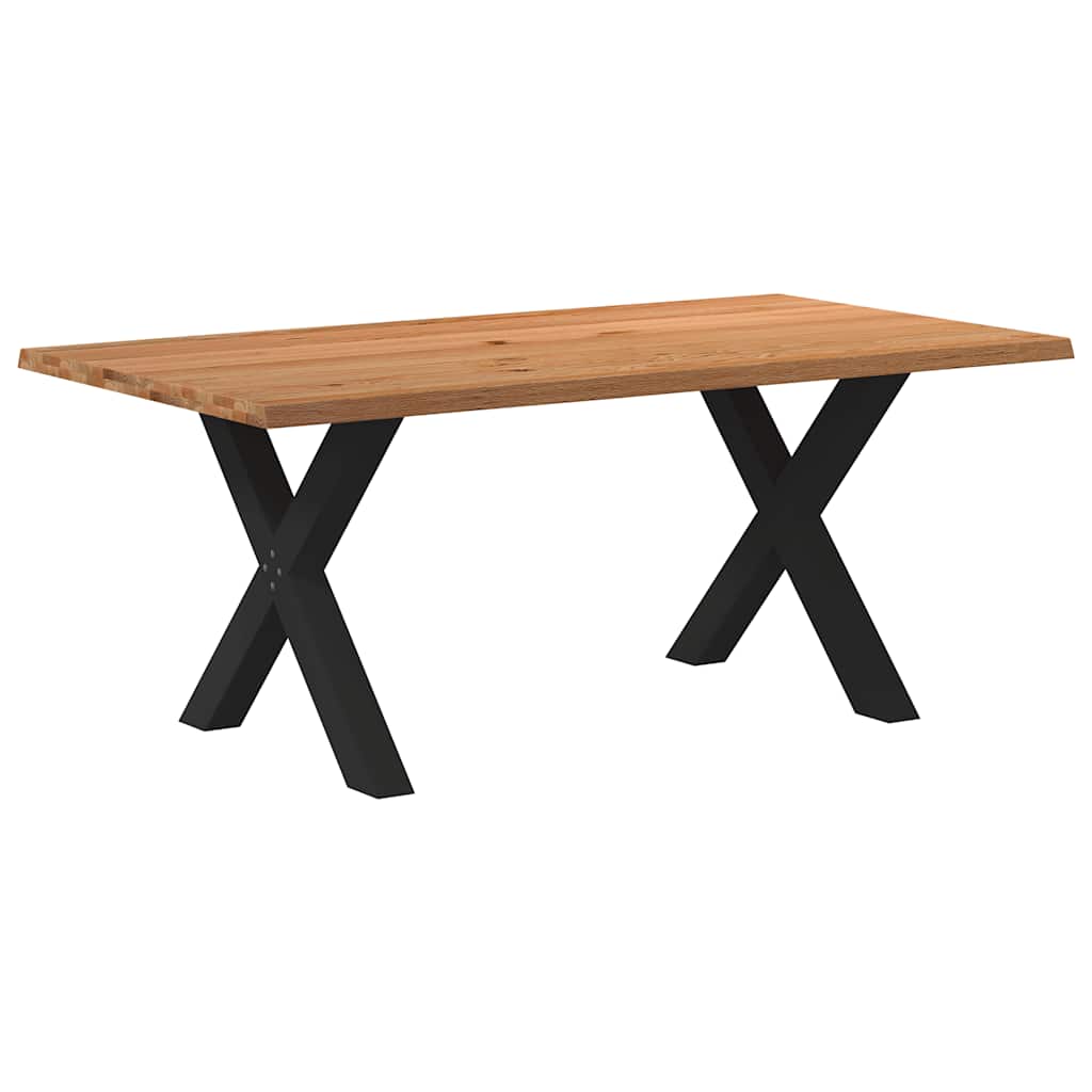 Table Industrielle en Bois et Pieds Métal en Croix-Noir-1-180 x 100 x 74 cm-La-Fabrique-Industrielle