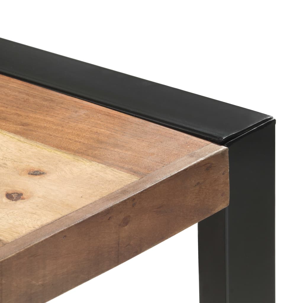 Table Industrielle en Bois et Pieds en Métal Noir-La-Fabrique-Industrielle
