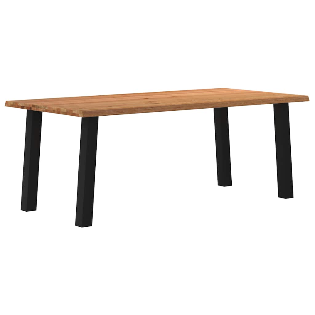 Table Industrielle en Chêne Massif et Acier 180 cm-100 cm-200 cm-1-La-Fabrique-Industrielle