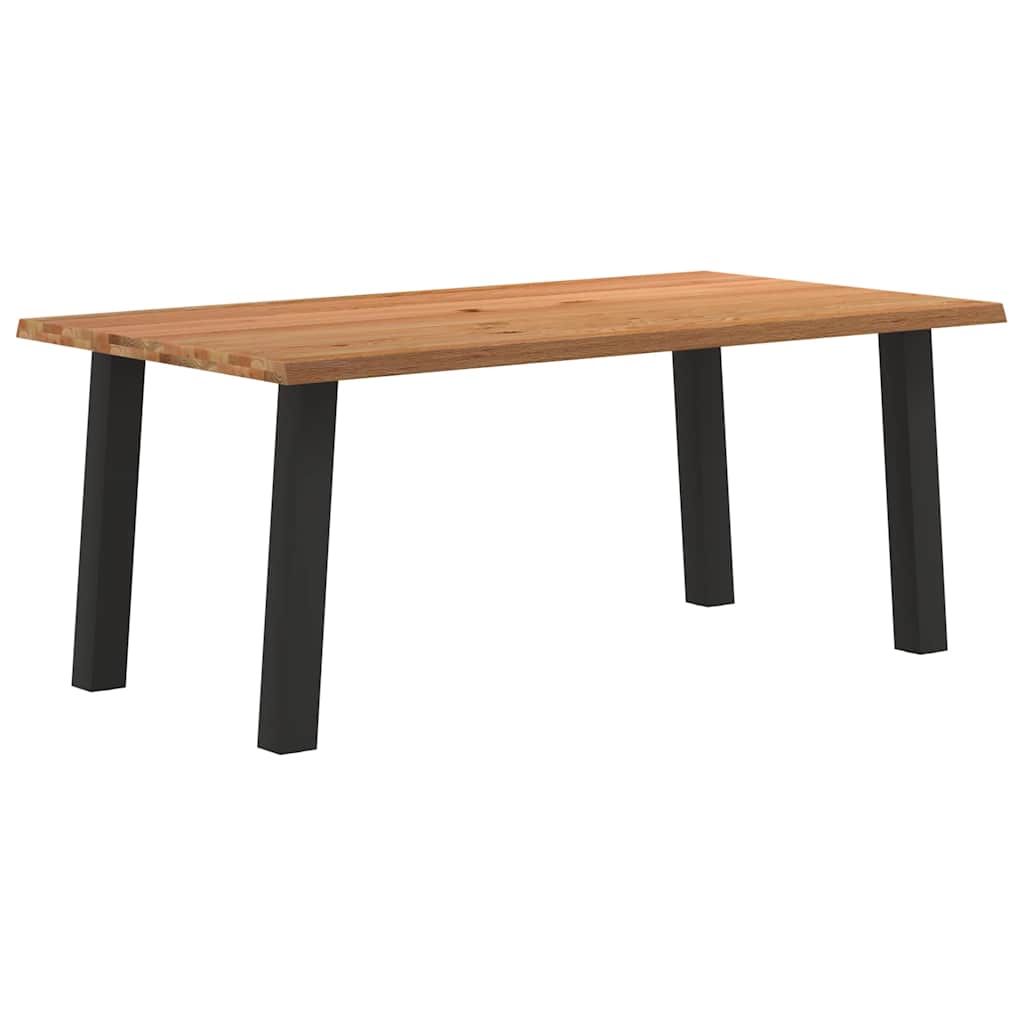 Table Industrielle en Chêne Massif et Acier 180 cm-La-Fabrique-Industrielle