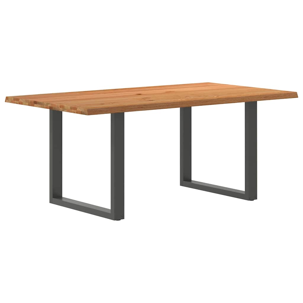 Table Industrielle en Chêne Massif et Acier 8 Personnes-Anthracite-1-180 x 100 x 74 cm-La-Fabrique-Industrielle