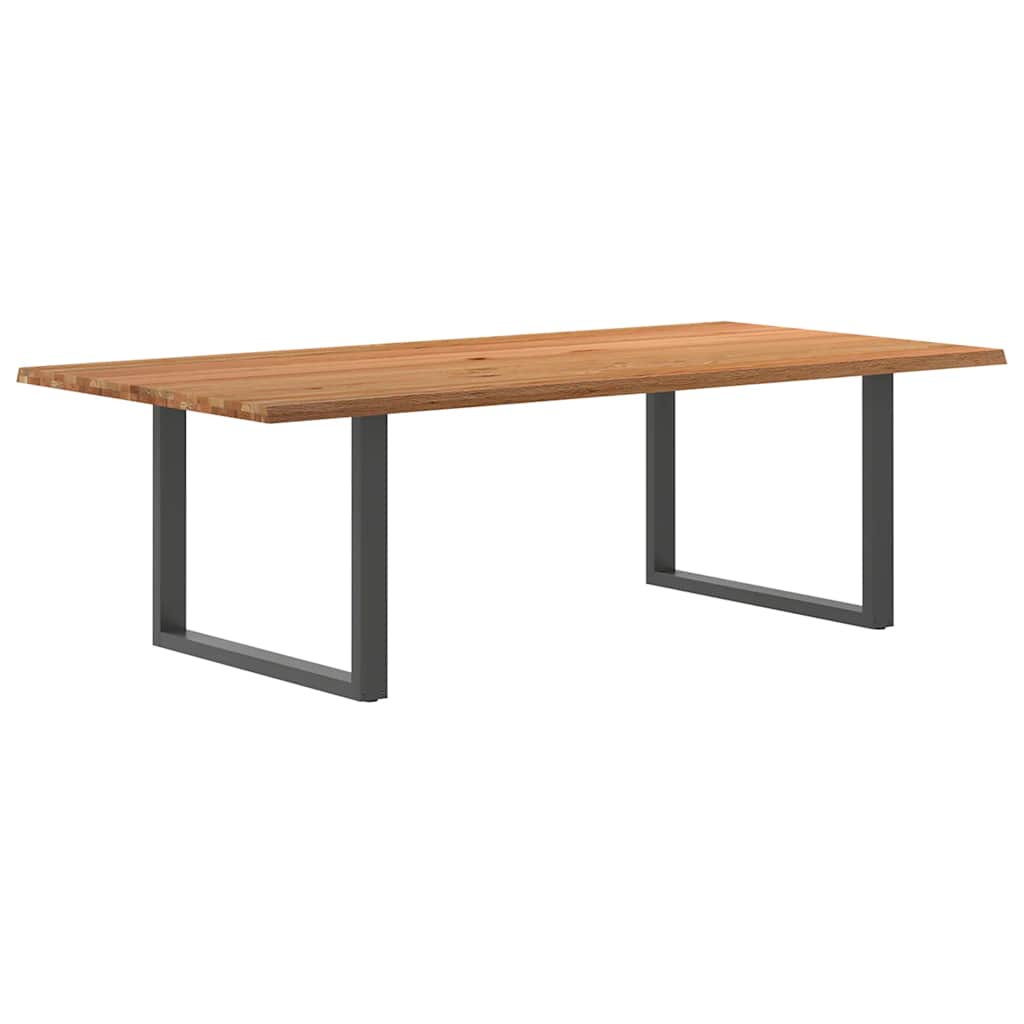 Table Industrielle en Chêne Massif et Acier 8 Personnes-Anthracite-1-240 x 120 x 74 cm-La-Fabrique-Industrielle