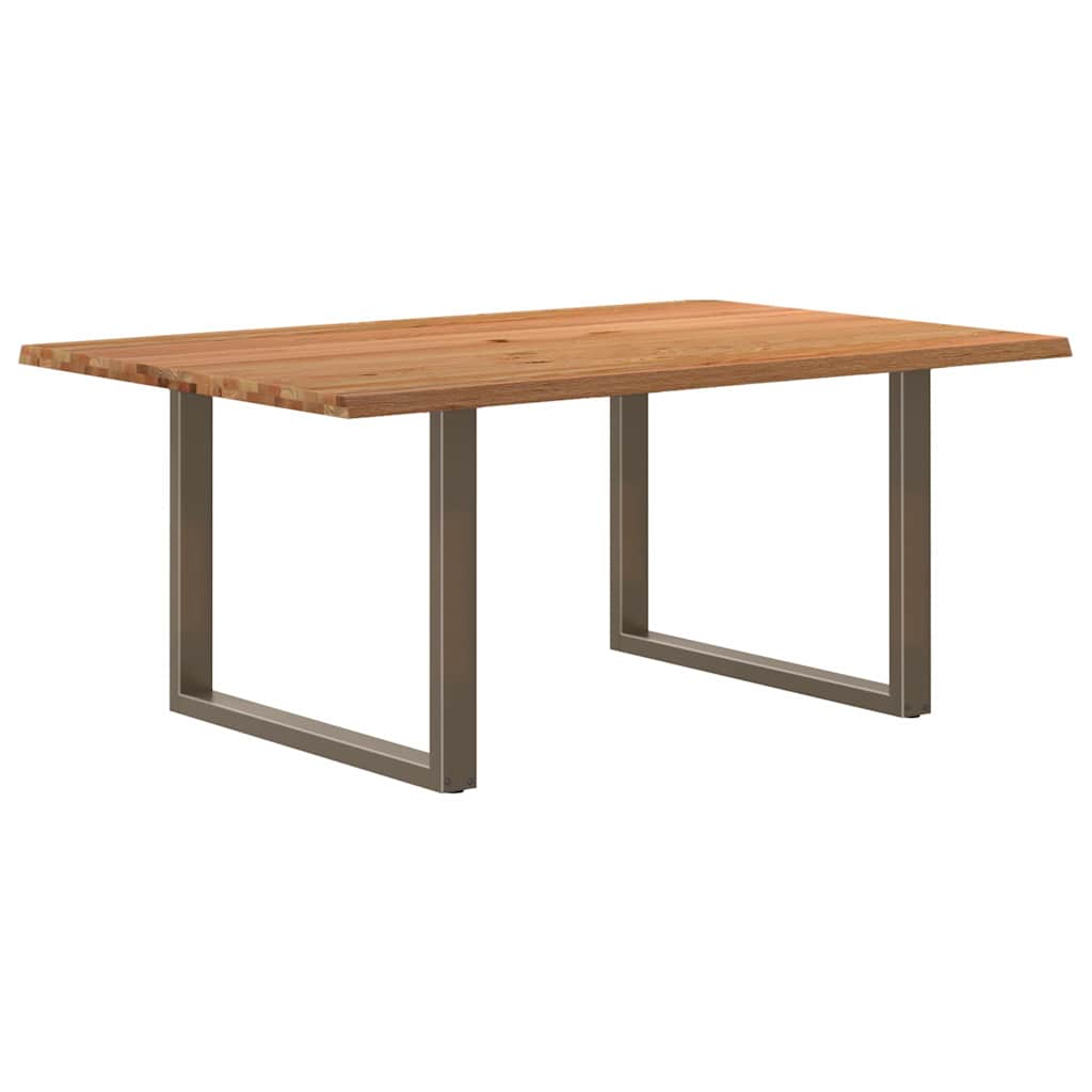 Table Industrielle en Chêne Massif et Acier 8 Personnes-Naturel-1-180 x 120 x 74 cm-La-Fabrique-Industrielle