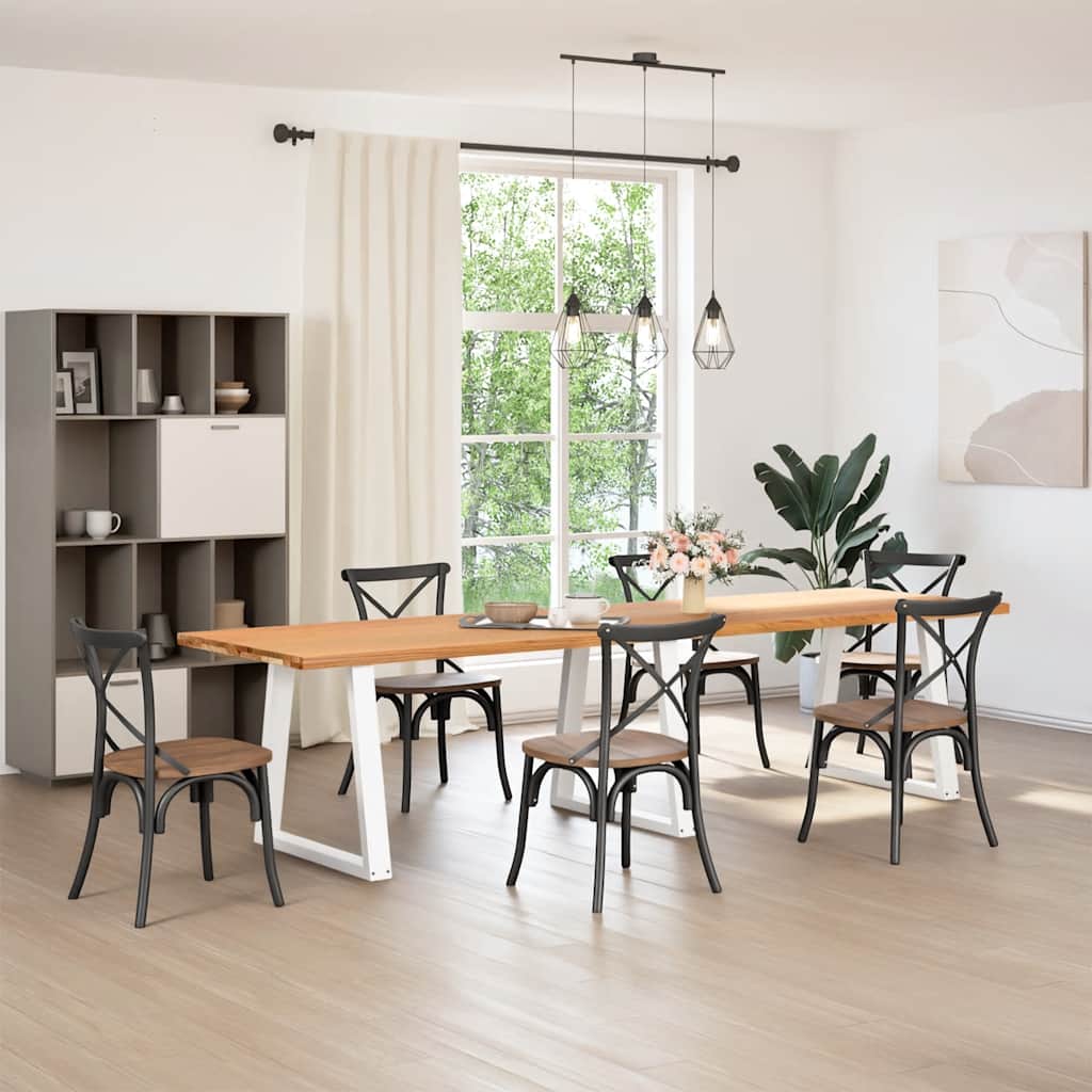Table Industrielle en Chêne Massif pour 10 Personnes-La-Fabrique-Industrielle