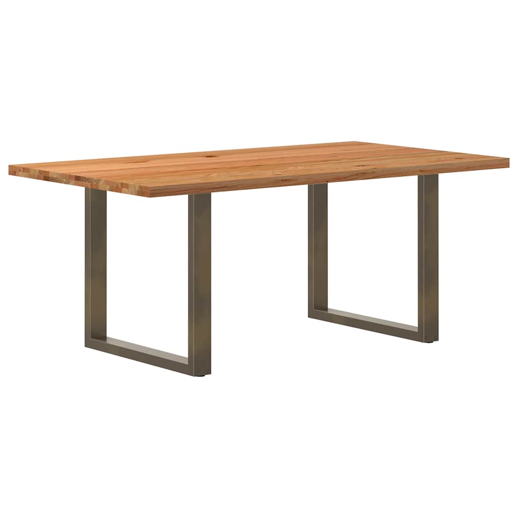 Table Industrielle en Chêne Massif pour Salon-Naturel-1-180 x 100 x 74 cm-La-Fabrique-Industrielle