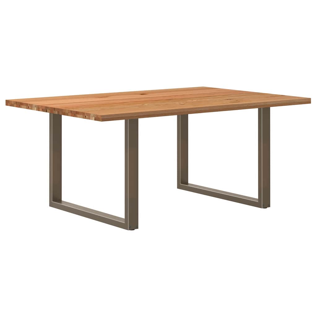 Table Industrielle en Chêne Massif pour Salon-Naturel-1-180 x 120 x 74 cm-La-Fabrique-Industrielle