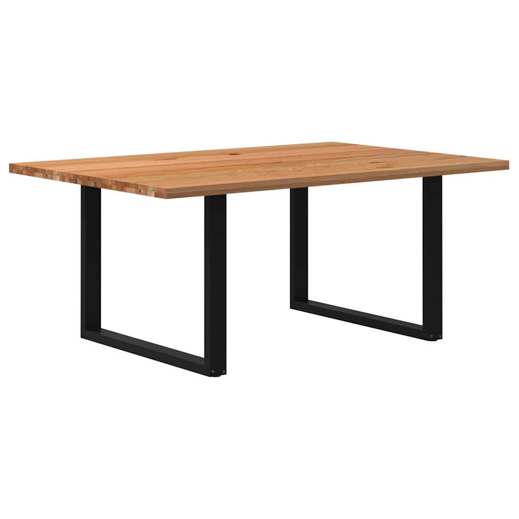 Table Industrielle en Chêne Massif pour Salon-Noir-1-180 x 120 x 74 cm-La-Fabrique-Industrielle