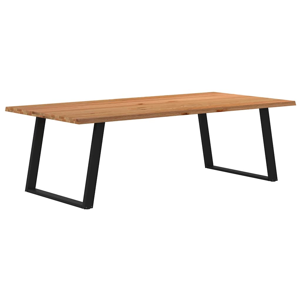 Table Industrielle en Chêne et Pieds Métal Noir-120 cm-240 cm-1-La-Fabrique-Industrielle