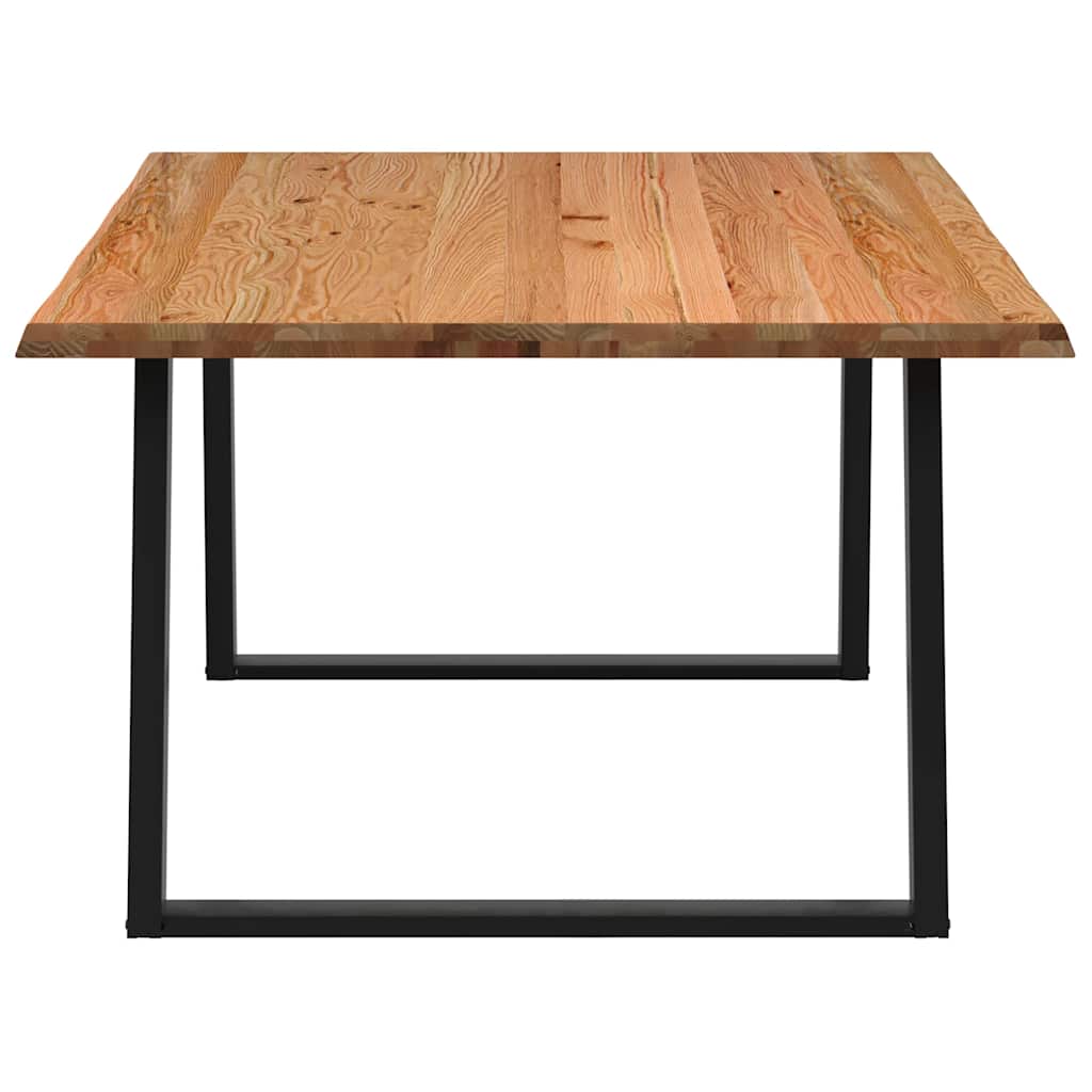 Table Industrielle en Chêne et Pieds Métal Noir-La-Fabrique-Industrielle