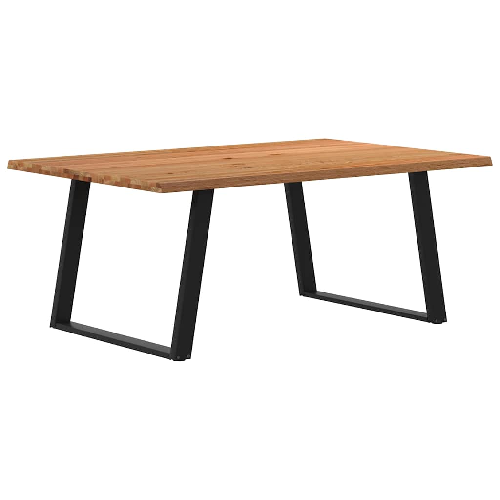 Table Industrielle en Chêne et Pieds Métal Noir-La-Fabrique-Industrielle