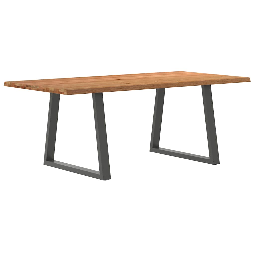 Table Industrielle en Chêne pour 8 à 10 Personnes-100 cm-200 cm-1-La-Fabrique-Industrielle