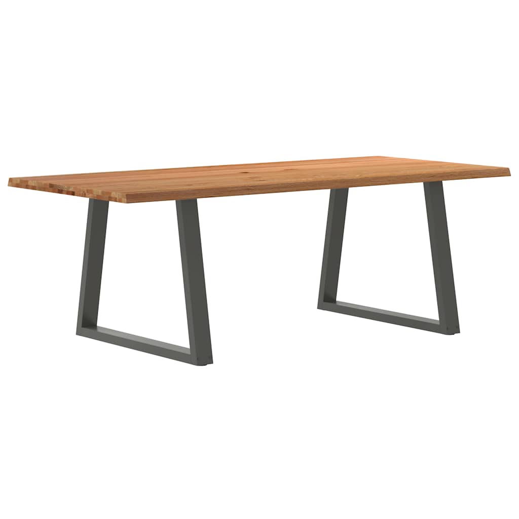 Table Industrielle en Chêne pour 8 à 10 Personnes-100 cm-220 cm-1-La-Fabrique-Industrielle