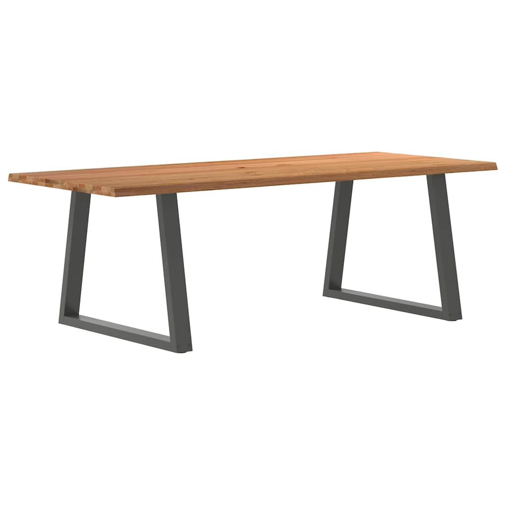 Table Industrielle en Chêne pour 8 à 10 Personnes-100 cm-240 cm-1-La-Fabrique-Industrielle