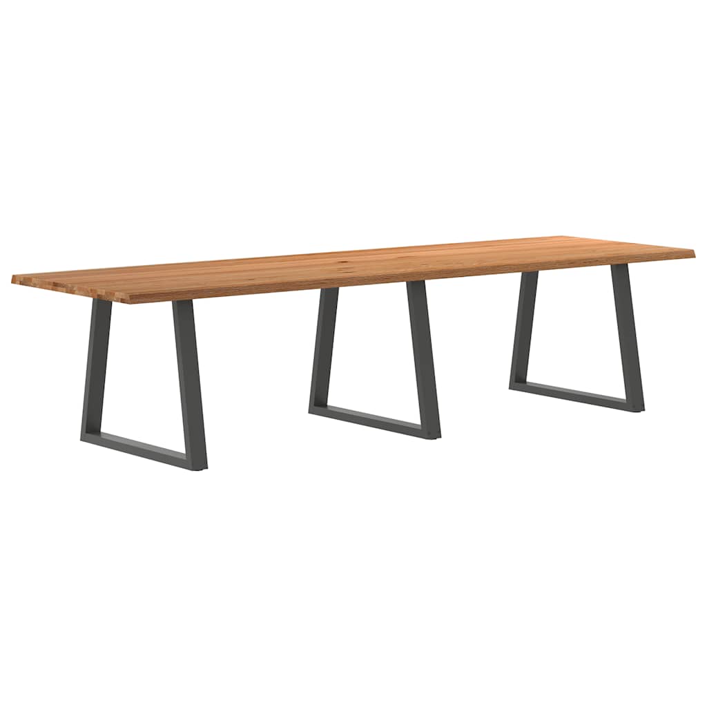 Table Industrielle en Chêne pour 8 à 10 Personnes-100 cm-320 cm-1-La-Fabrique-Industrielle