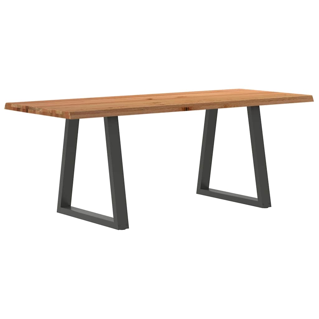 Table Industrielle en Chêne pour 8 à 10 Personnes-80 cm-200 cm-1-La-Fabrique-Industrielle