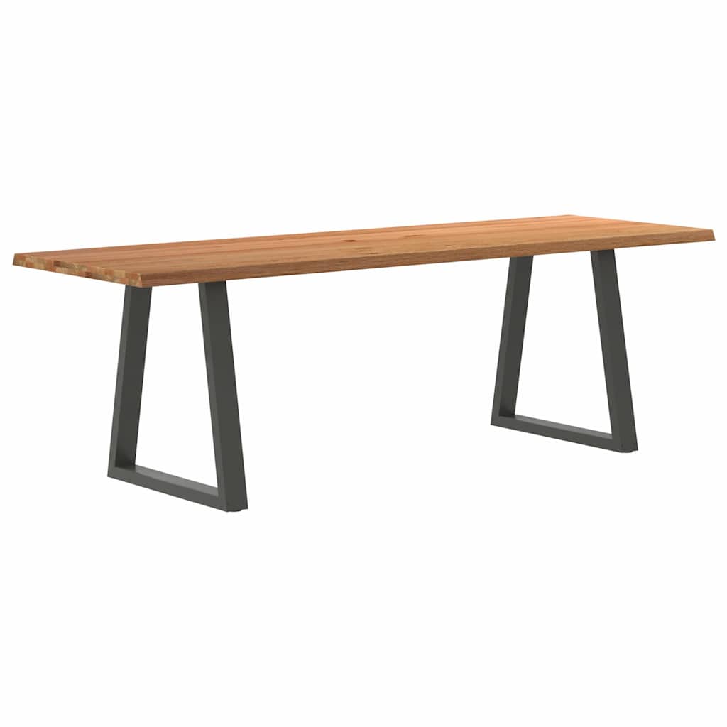 Table Industrielle en Chêne pour 8 à 10 Personnes-80 cm-240 cm-1-La-Fabrique-Industrielle