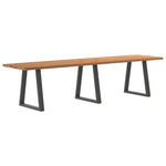 Table Industrielle en Chêne pour 8 à 10 Personnes-80 cm-320 cm-1-La-Fabrique-Industrielle