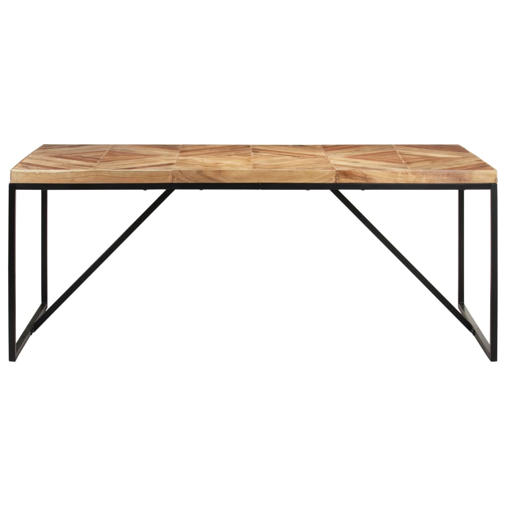 Table Métallique Industrielle en Bois d'Acacia et Manguier-La-Fabrique-Industrielle