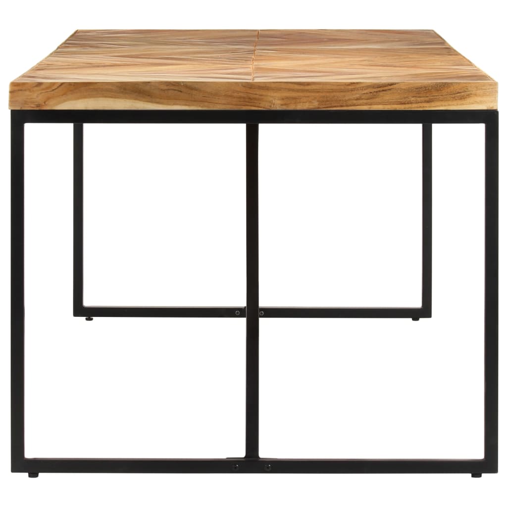 Table Métallique Industrielle en Bois d'Acacia et Manguier-La-Fabrique-Industrielle