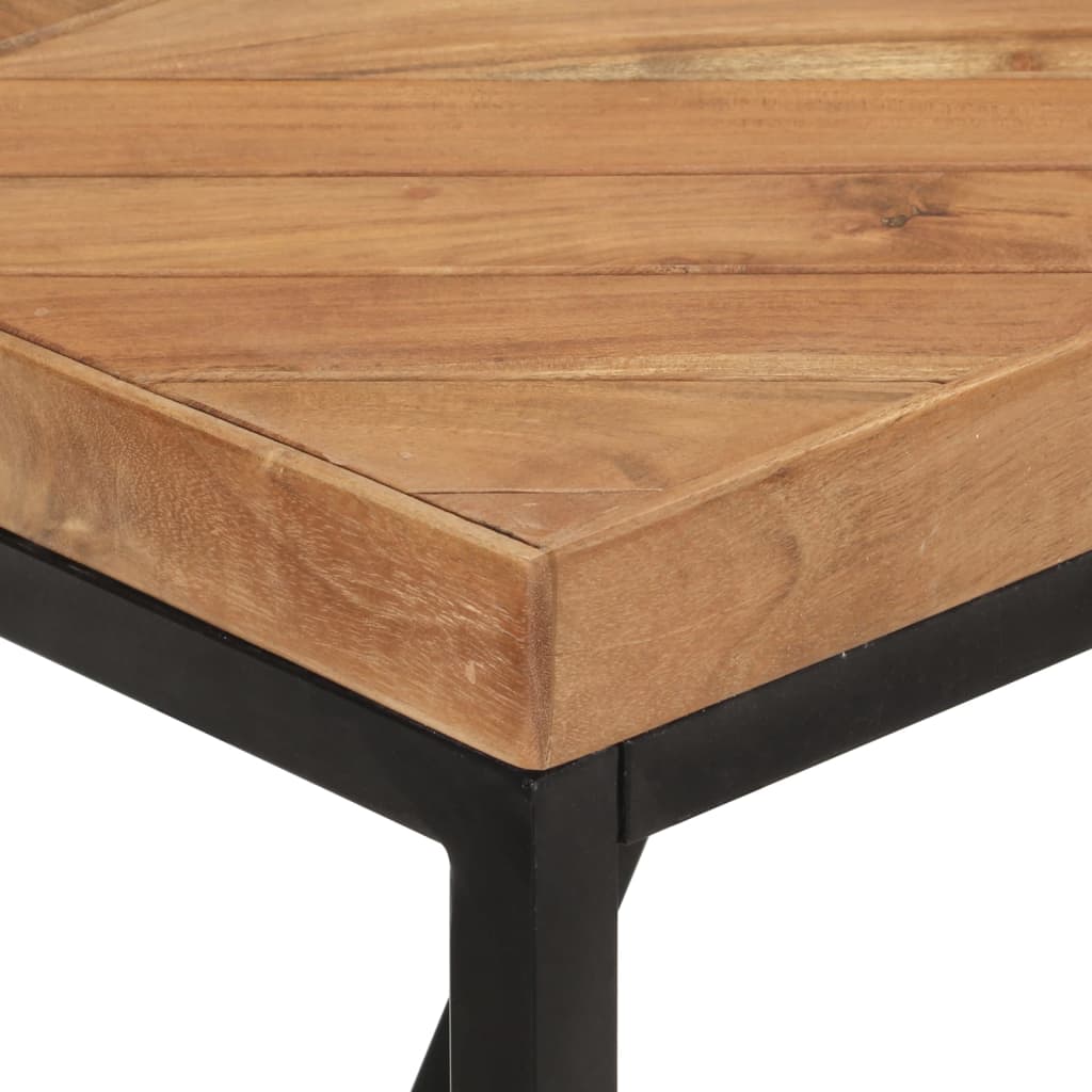 Table Métallique Industrielle en Bois d'Acacia et Manguier-La-Fabrique-Industrielle