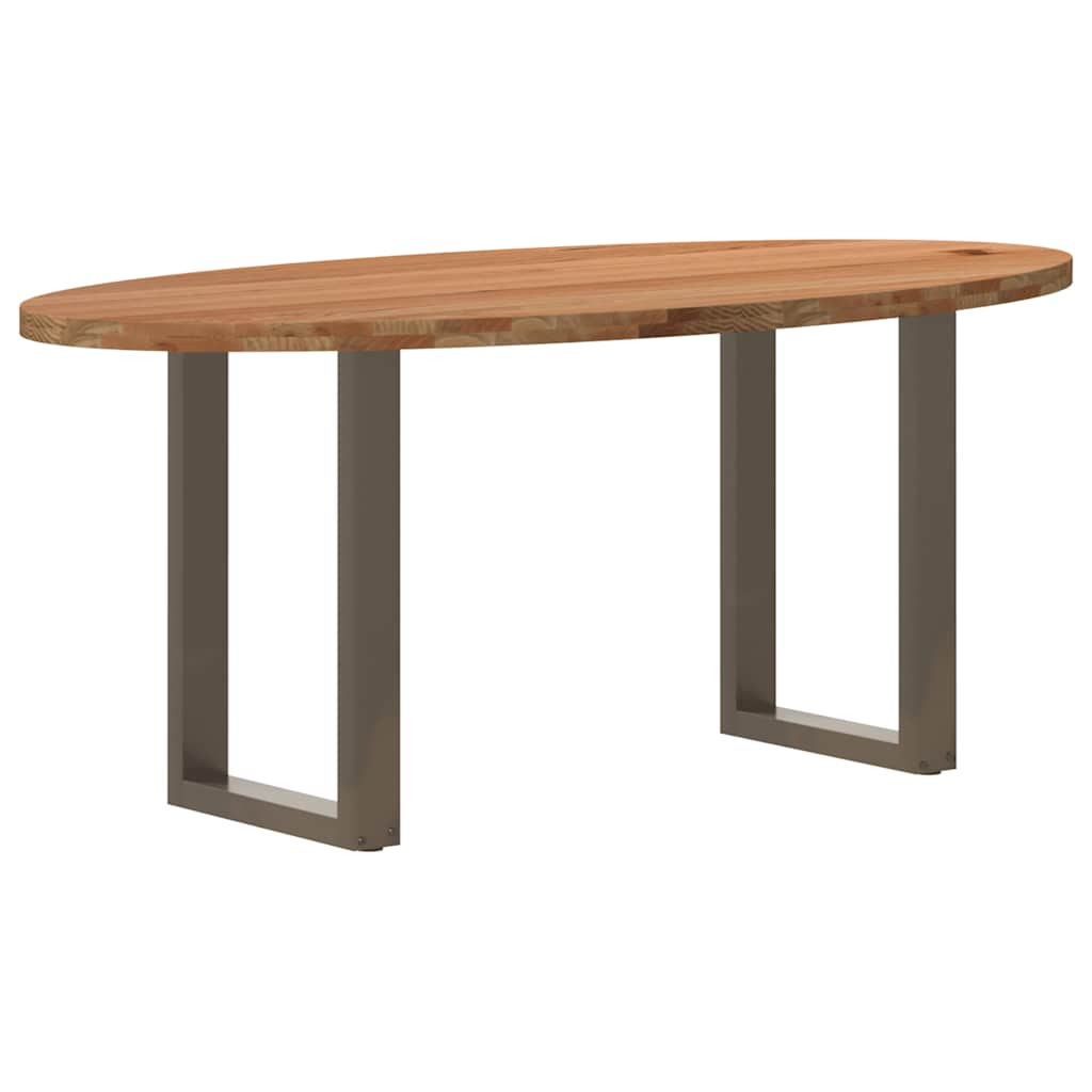 Table Ovale en Bois de Chêne Massif 240 cm-Acier naturel-1-180 x 90 x 74 cm-La-Fabrique-Industrielle