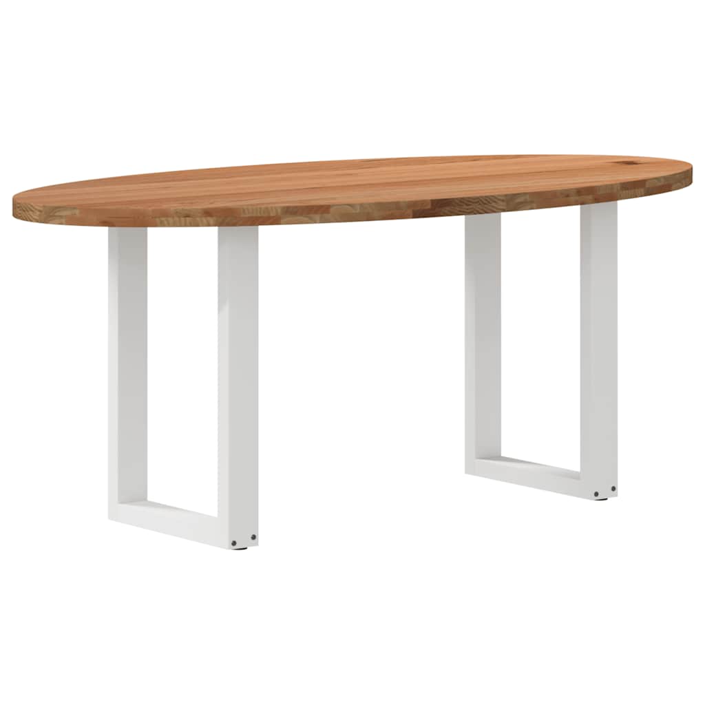 Table Ovale en Bois de Chêne Massif 240 cm-Blanc-1-180 x 90 x 74 cm-La-Fabrique-Industrielle