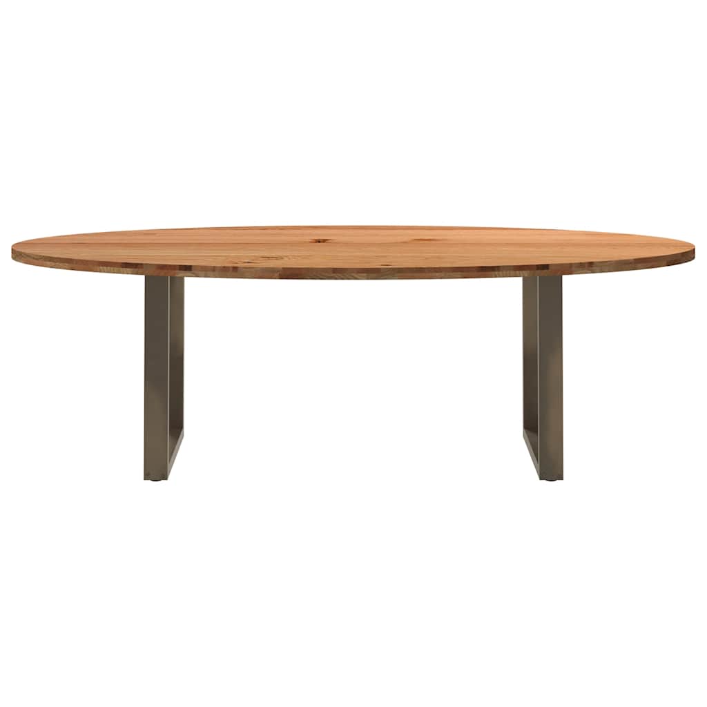 Table Ovale en Bois de Chêne Massif 240 cm-La-Fabrique-Industrielle