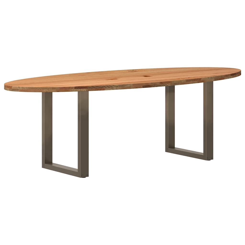 Table Ovale en Bois de Chêne Massif 240 cm-La-Fabrique-Industrielle