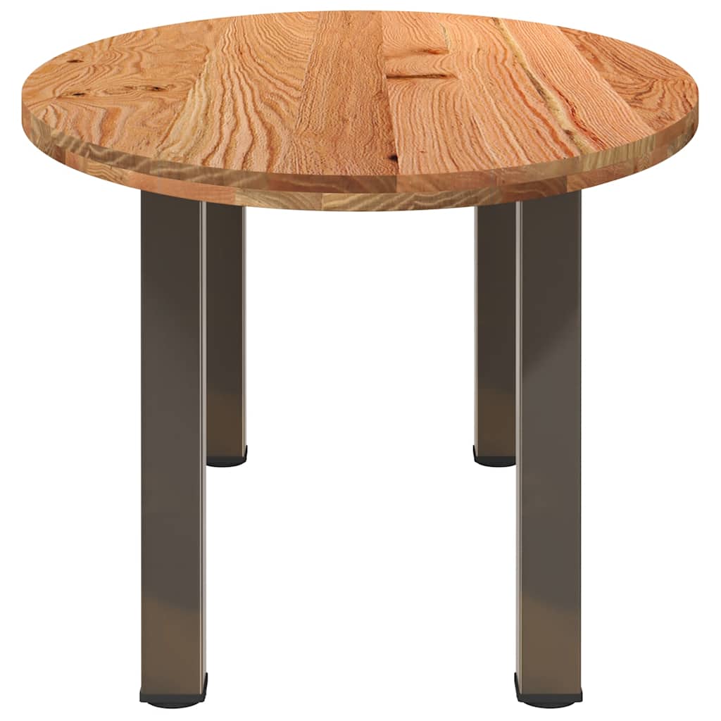 Table Ovale en Bois de Chêne Style Industriel-La-Fabrique-Industrielle