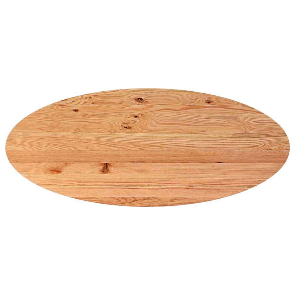 Table Ovale en Bois de Chêne Style Industriel-La-Fabrique-Industrielle