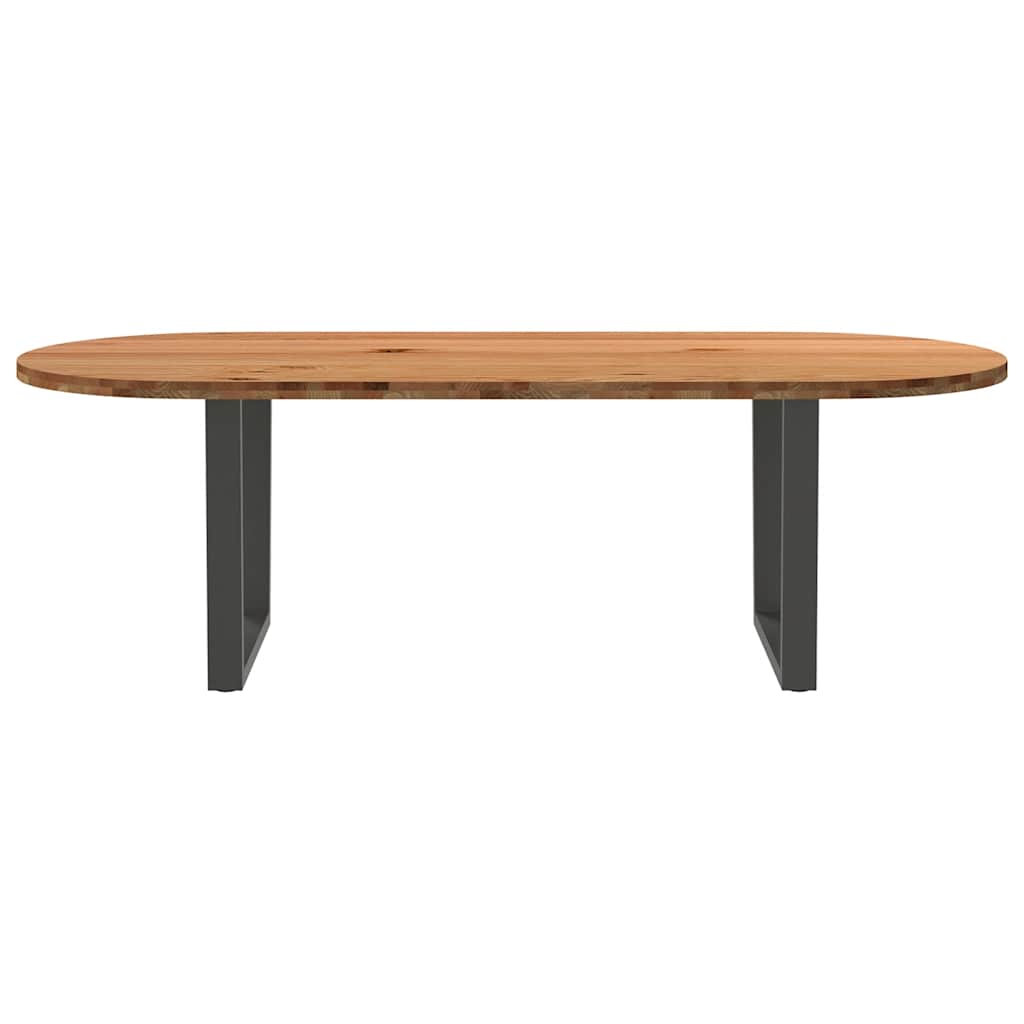 Table Ovale en Chêne Massif de 240 Cm-La-Fabrique-Industrielle