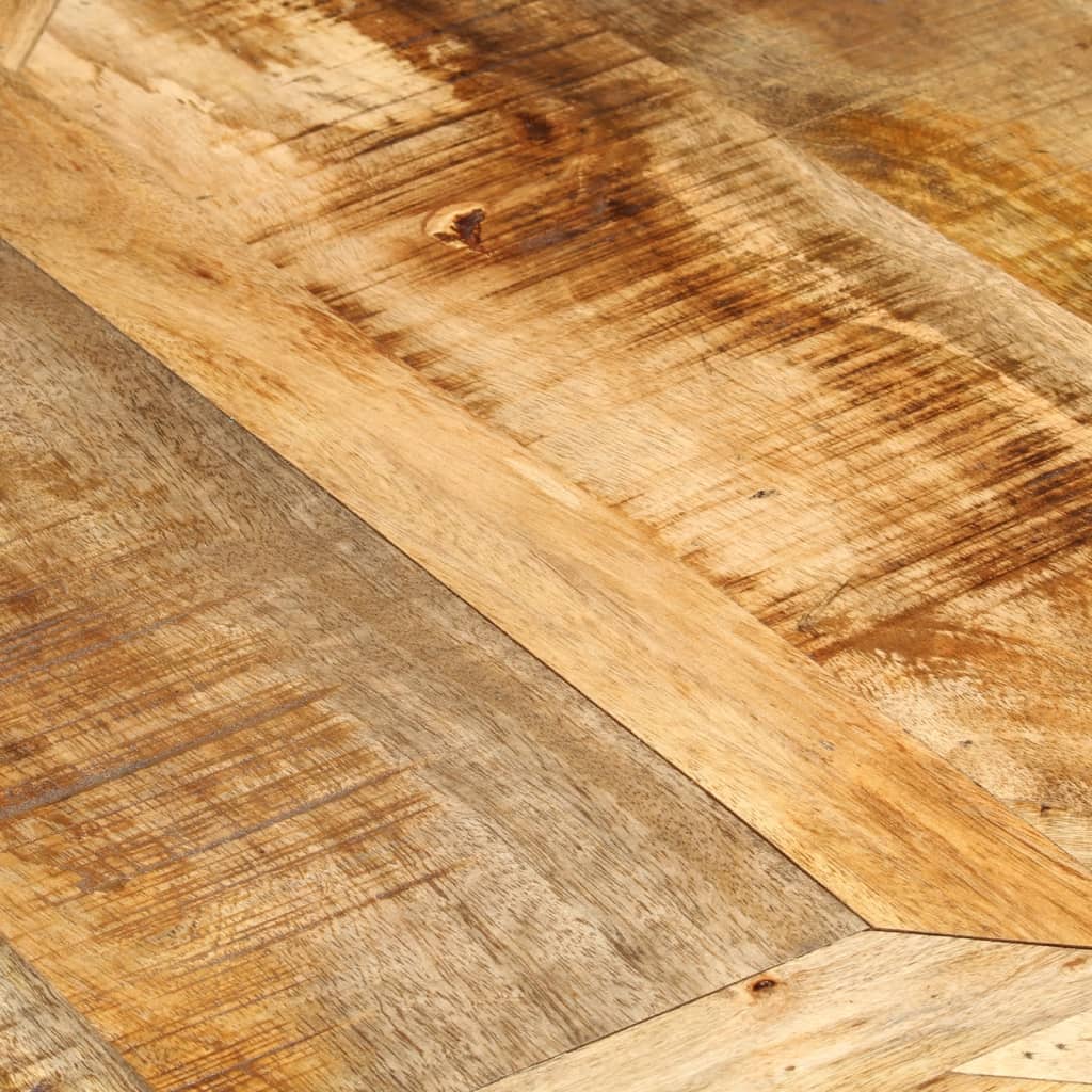 Table Ronde en Bois de Manguier avec Pied Central-La-Fabrique-Industrielle