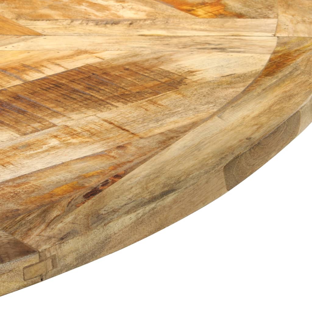 Table Ronde en Bois de Manguier avec Pied Central-La-Fabrique-Industrielle