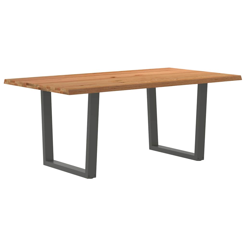 Table XXL en Bois Massif et Acier Anthracite-100 cm-180 cm-1-La-Fabrique-Industrielle