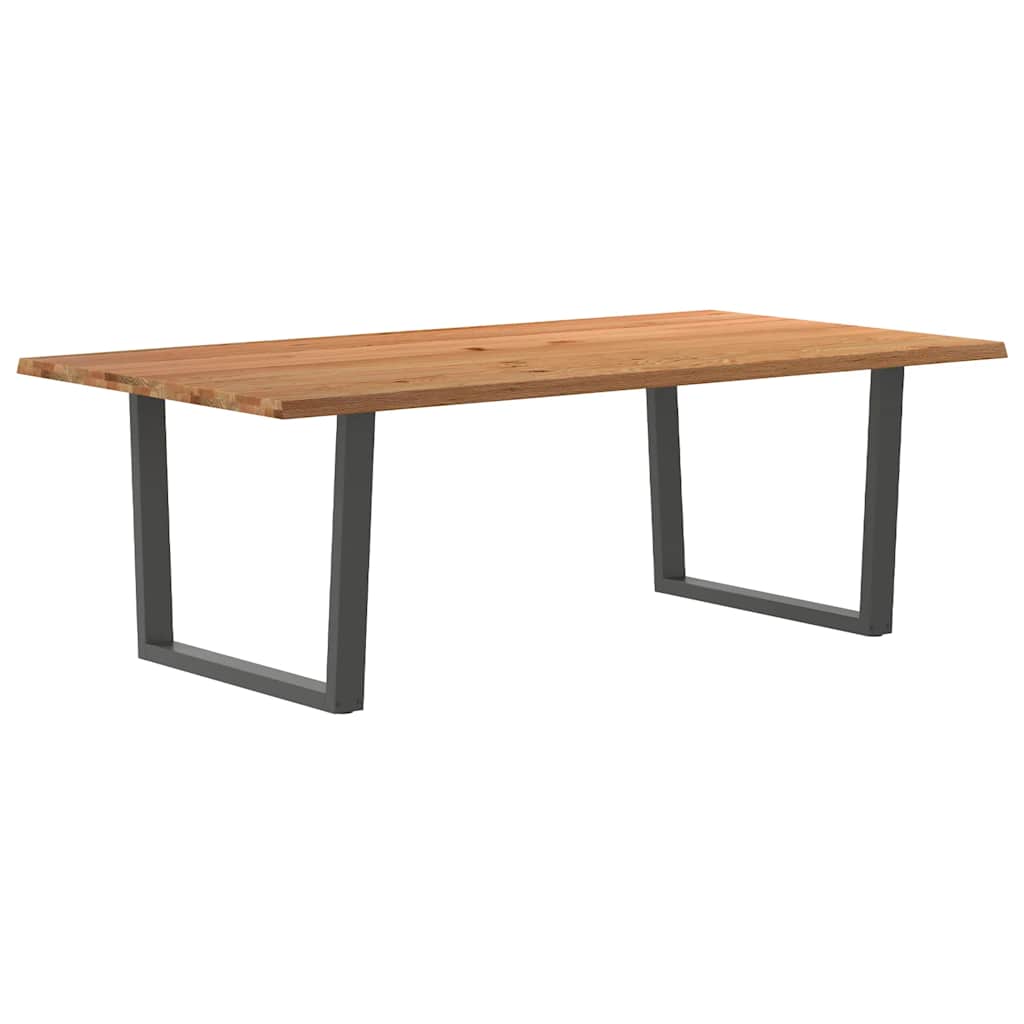 Table XXL en Bois Massif et Acier Anthracite-120 cm-220 cm-1-La-Fabrique-Industrielle