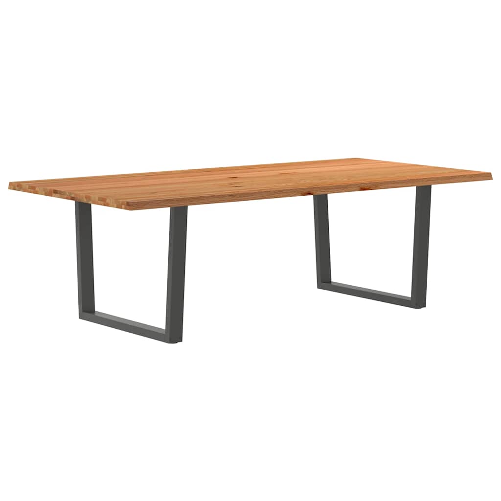 Table XXL en Bois Massif et Acier Anthracite-120 cm-240 cm-1-La-Fabrique-Industrielle