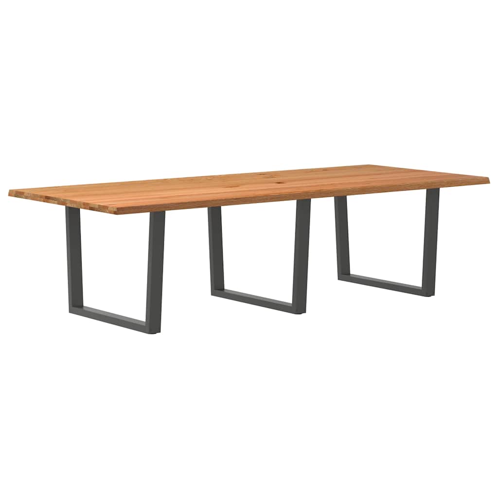 Table XXL en Bois Massif et Acier Anthracite-La-Fabrique-Industrielle