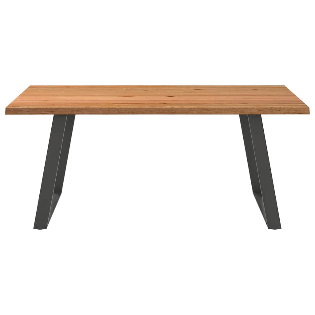 Table à Manger Industrielle en Bois de Chêne et Acier-La-Fabrique-Industrielle