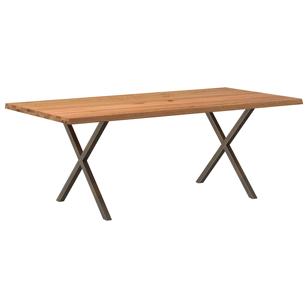 Table à Manger Industrielle en Bois et Acier-La-Fabrique-Industrielle
