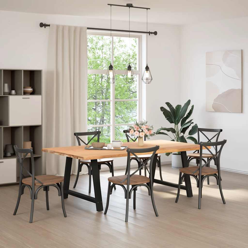 Table à Manger Industrielle pour 6 Personnes-La-Fabrique-Industrielle