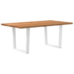 Table à Manger en Bois Massif Clair et Design Naturel-100 cm-180 cm-1-La-Fabrique-Industrielle