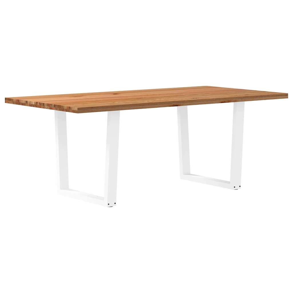 Table à Manger en Bois Massif Clair et Design Naturel-100 cm-200 cm-1-La-Fabrique-Industrielle