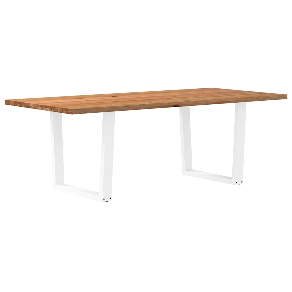 Table à Manger en Bois Massif Clair et Design Naturel-100 cm-220 cm-1-La-Fabrique-Industrielle
