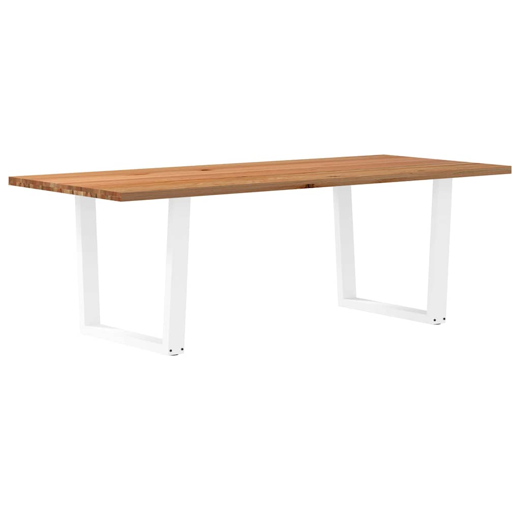 Table à Manger en Bois Massif Clair et Design Naturel-100 cm-240 cm-1-La-Fabrique-Industrielle
