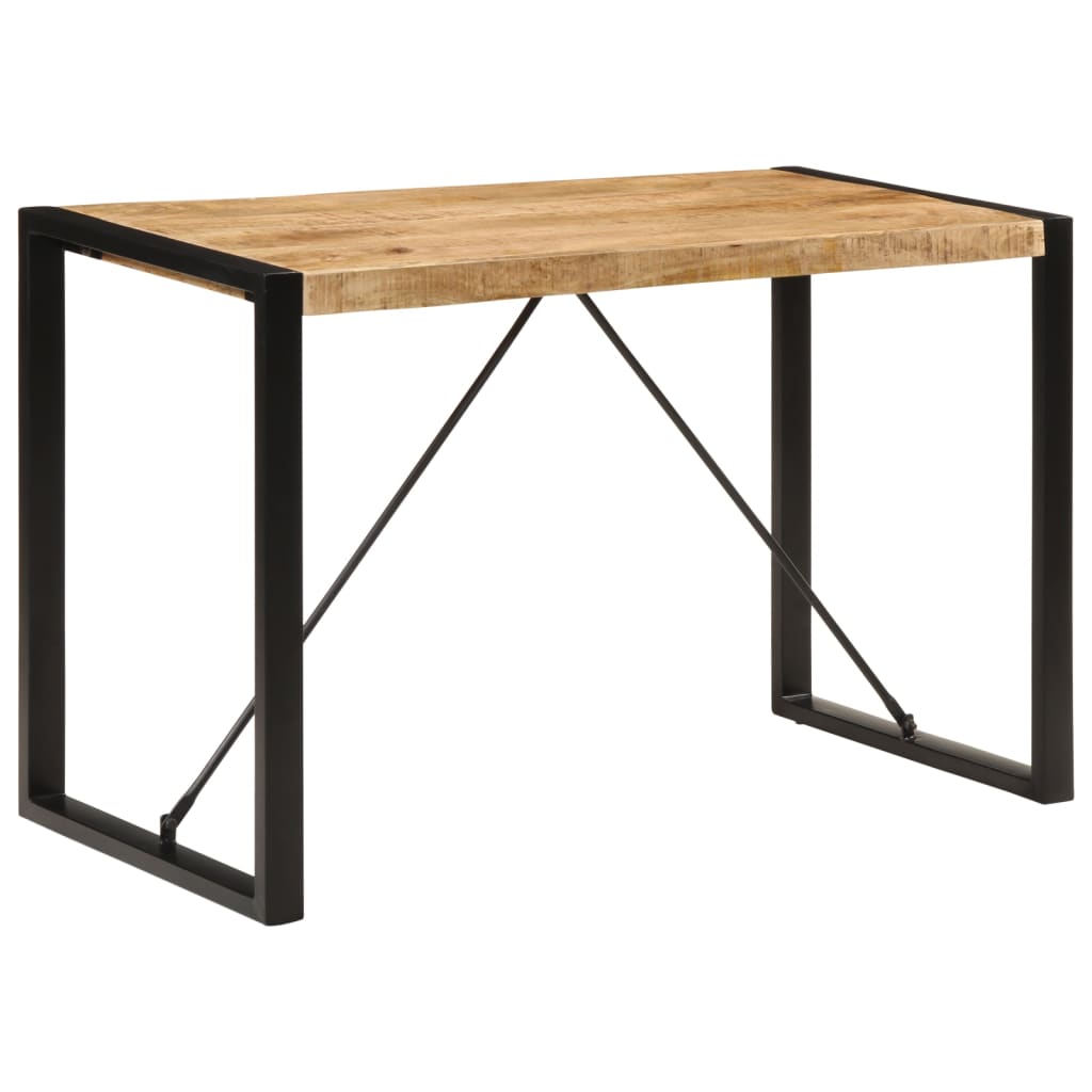 Table à Manger en Bois Massif Recyclé et Coloré-Bois de manguier brut massif-1-120 x 55 x 76 cm-La-Fabrique-Industrielle