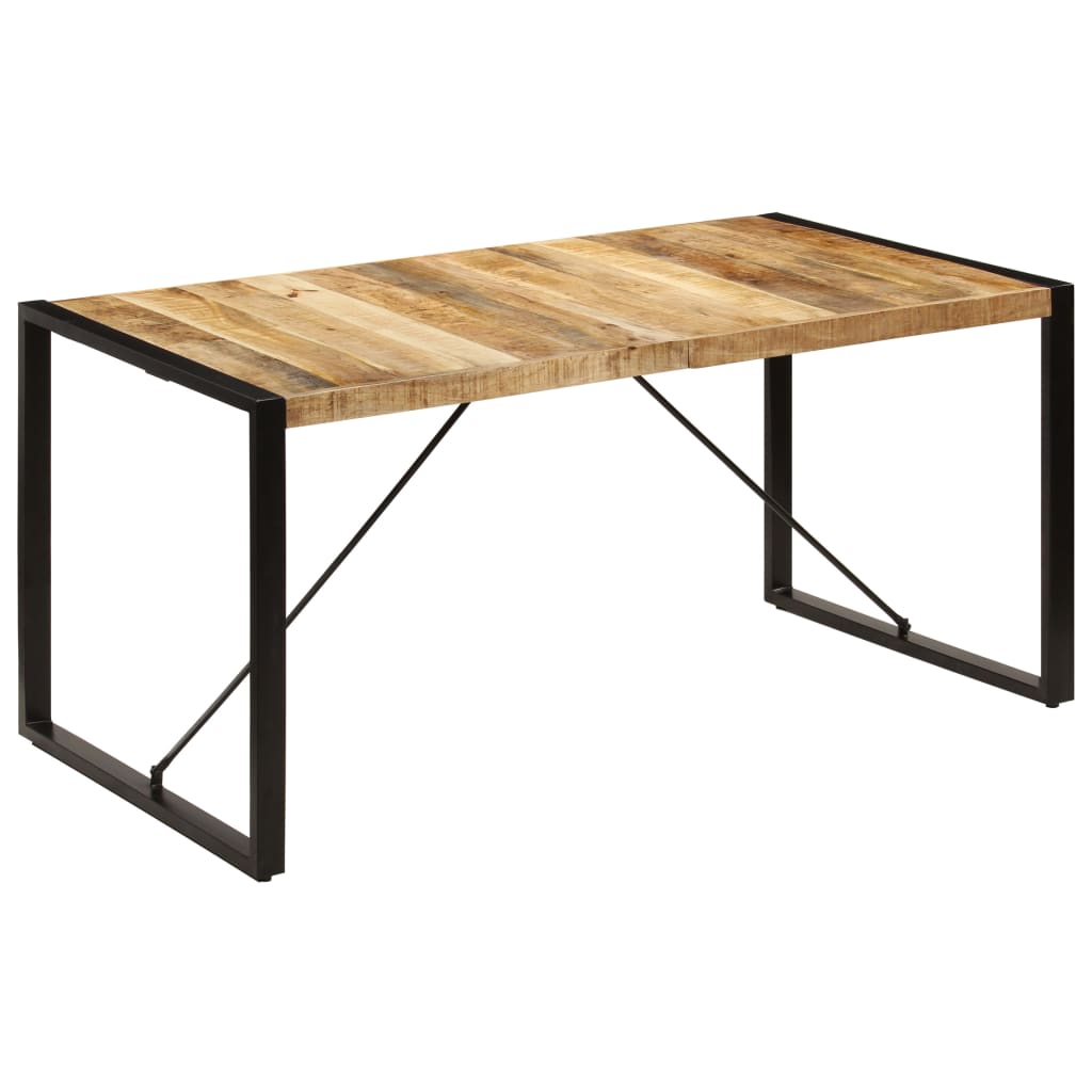 Table à Manger en Bois Massif Recyclé et Coloré-bois de manguier massif-1-160 x 80 x 75 cm-La-Fabrique-Industrielle