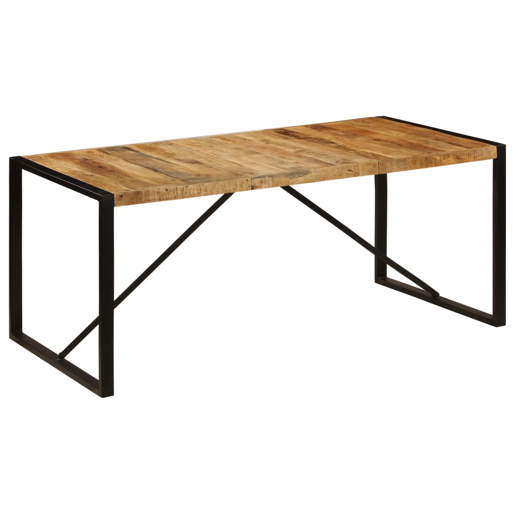 Table à Manger en Bois Massif Recyclé et Coloré-bois de manguier massif-1-180 x 90 x 75 cm-La-Fabrique-Industrielle